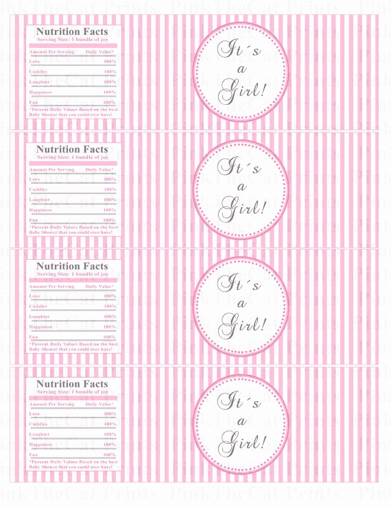 Baby Shower Water Bottle Label Template Free Inspirational Baby Shower Bottle Labels Baby Shower Bottle Wrappers