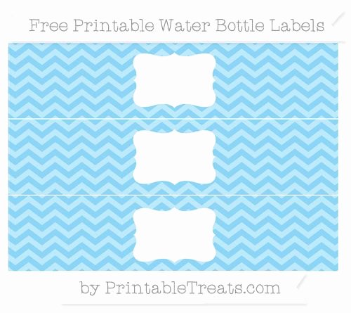 Baby Shower Water Bottle Label Template Free Inspirational Free Baby Blue Chevron Water Bottle Labels
