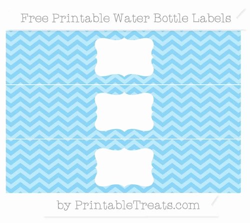 Baby Shower Water Bottle Label Template Free Inspirational Free Baby Blue Chevron Water Bottle Labels