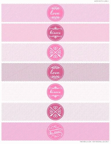 Baby Shower Water Bottle Label Template Free Inspirational Valentine S Day themed Water Bottle Labels Printable