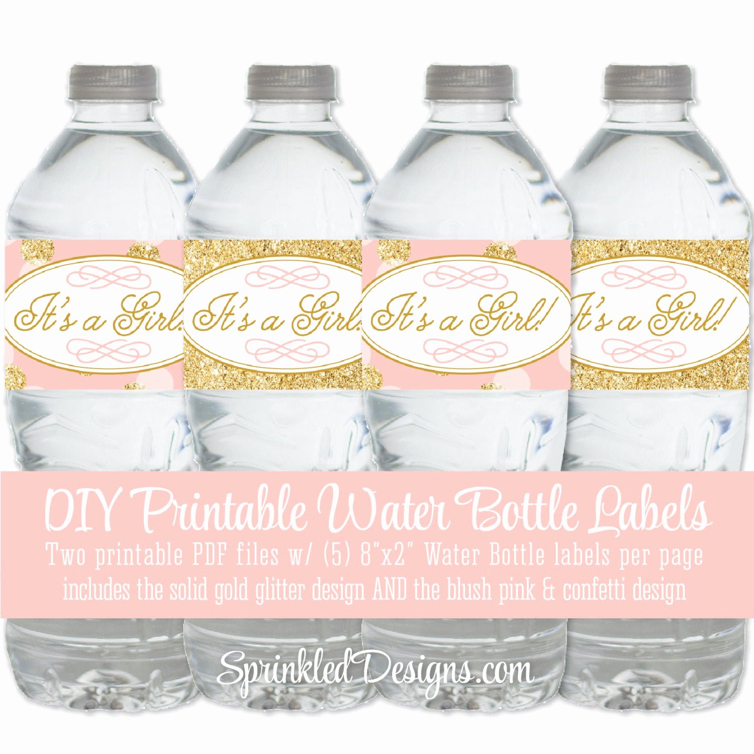 Baby Shower Water Bottle Label Template Free Unique Printable Baby Shower Water Bottle Labels It S A Girl