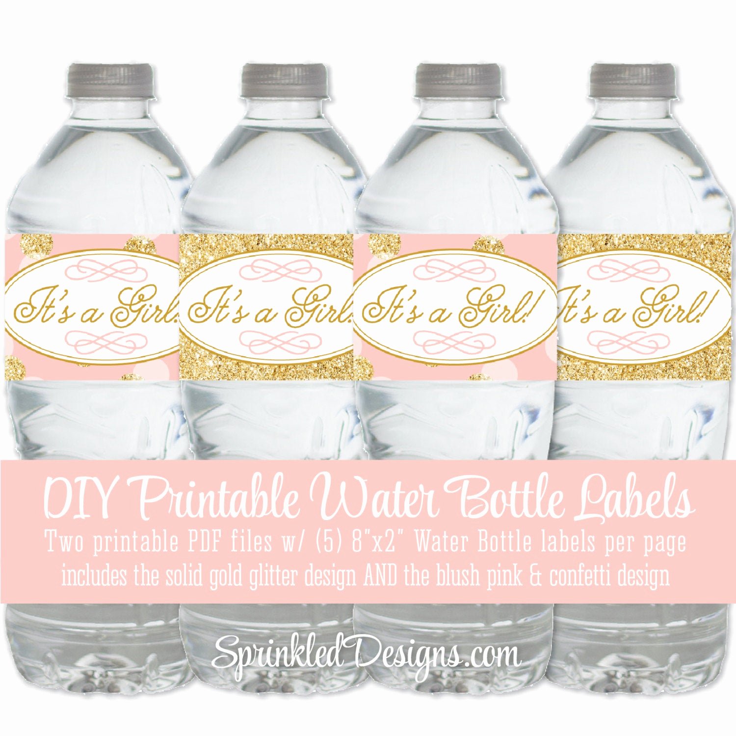 Baby Shower Water Bottle Label Template Free Unique Printable Baby Shower Water Bottle Labels It S A Girl