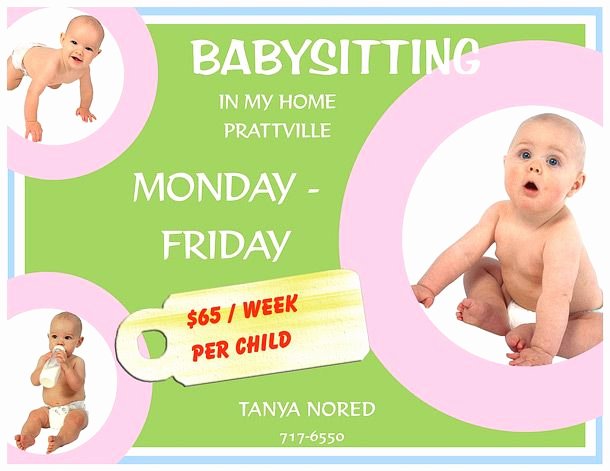 Babysitter Flyer Template Microsoft Word Lovely 15 Babysitting Flyers 13 610×471