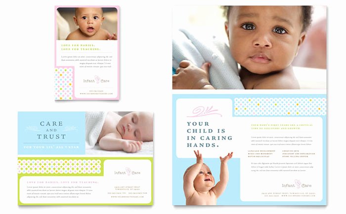 Babysitter Flyer Template Microsoft Word Unique Infant Care &amp; Babysitting Flyer &amp; Ad Template Design