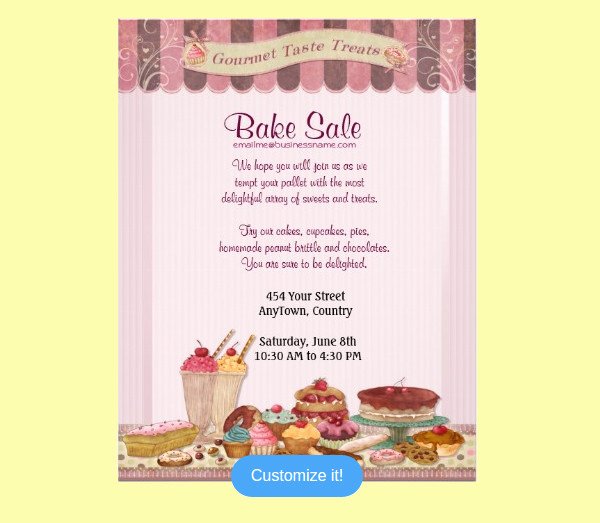 Bake Sale Flyer Ideas Beautiful 28 Bake Sale Flyer Templates Psd Vector Eps Jpg