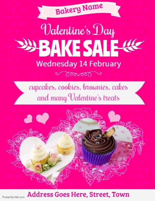 Bake Sale Flyer Ideas Elegant Valentines Bake Sale Flyer Template