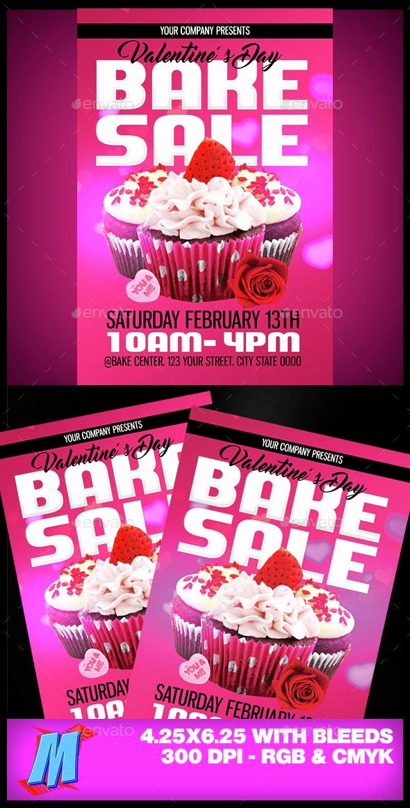 Bake Sale Flyer Ideas Unique Valentines Bake Sale Flyer Template