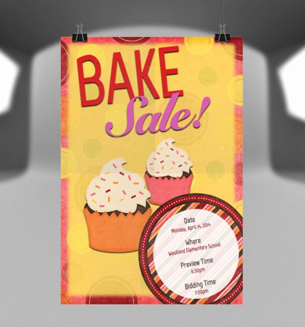 Bake Sale Flyer Template Free Unique 14 Sample Bake Sale Flyer Templates Psd Ai Word