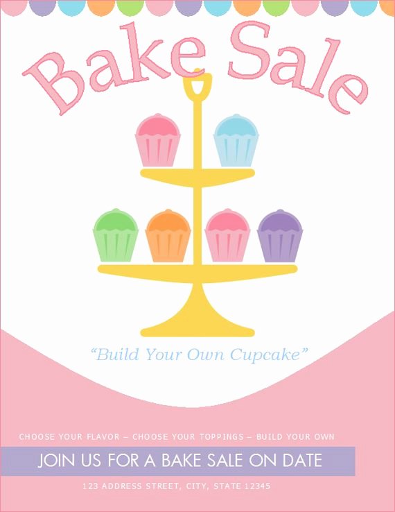 Bake Sale Flyer Templates Free Awesome Free Bake Sale Flyer Template