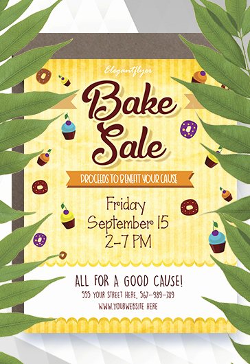 Bake Sale Flyer Templates Free Best Of Bake Sale Free Flyer Template – by Elegantflyer