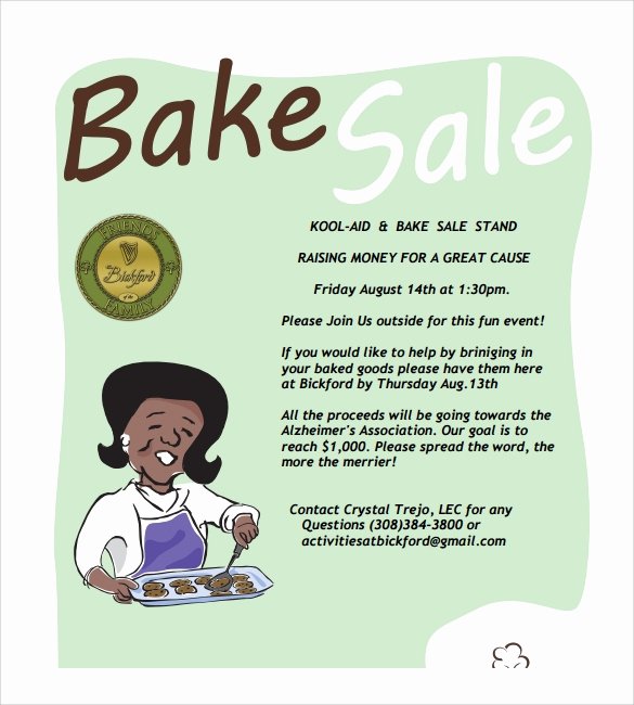 Bake Sale Flyer Templates Free Fresh 21 Bake Sale Flyers Templates Publisher Psd Ms Word