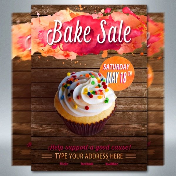 Bake Sale Flyer Templates Free Inspirational 32 Bake Sale Flyer Templates Ai Psd Publisher