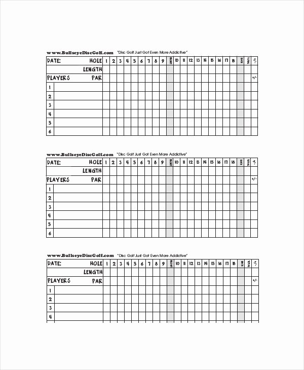 Balanced Scorecard Template Word Elegant 10 Golf Scorecard Templates Pdf Word Excel