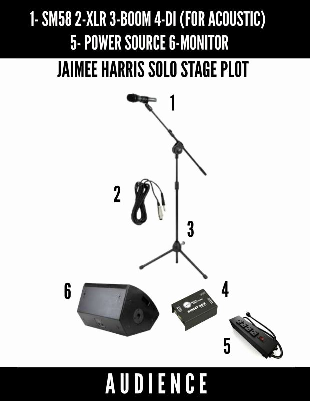 Band Input List Template Beautiful Jaimee Harris Stage Plot solo