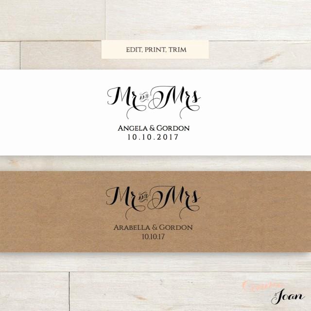 Band Input List Template Fresh Invitation Belly Band Printable Template Wedding Belly