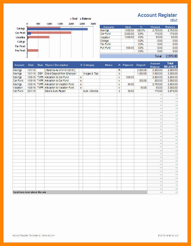 Bank Ledger Template Fresh 8 Checking Account Ledger Template