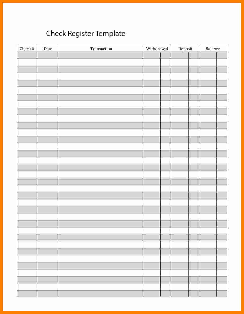 Bank Ledger Template Unique 8 Checking Account Ledger Template