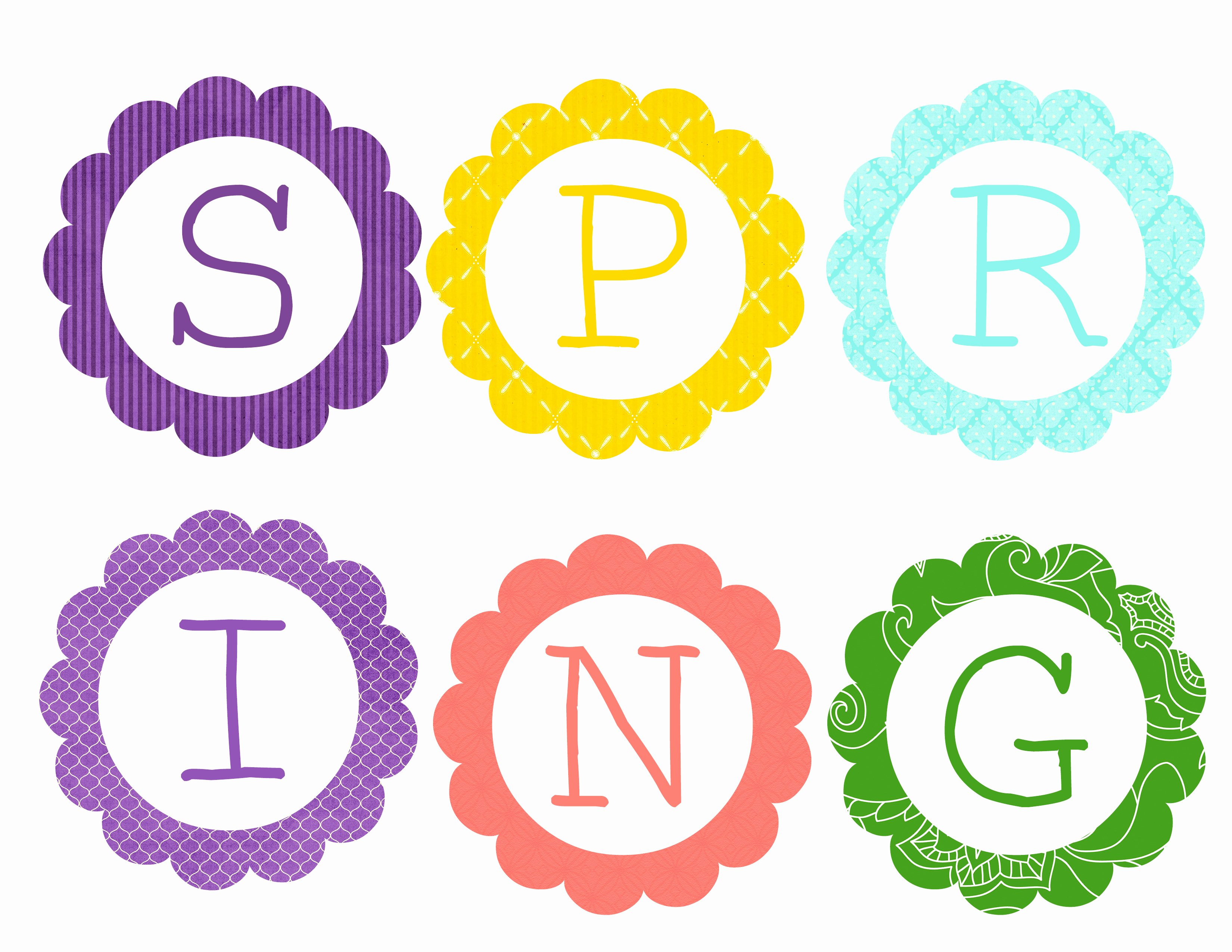 Banner Cut Out Lovely Free Printable Spring Banner Bunting