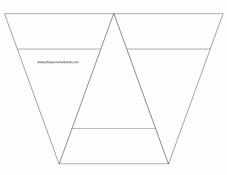 Banner Triangle Template Awesome Advent Banner with Printable Template for 3 Triangles Per