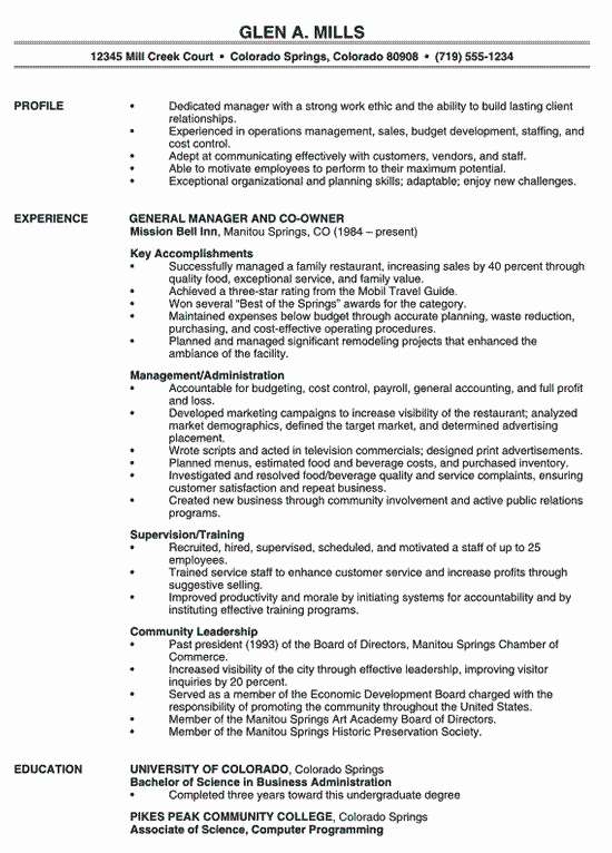 Bar Manager Job Description Resume Lovely Restaurant Manager Resume Example