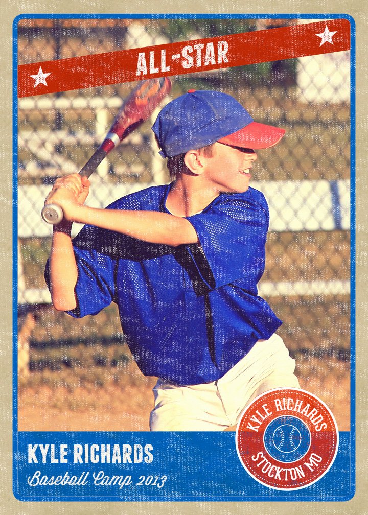 Baseball Card Size Template Awesome Graphy Card Template Retro Sports Baseball