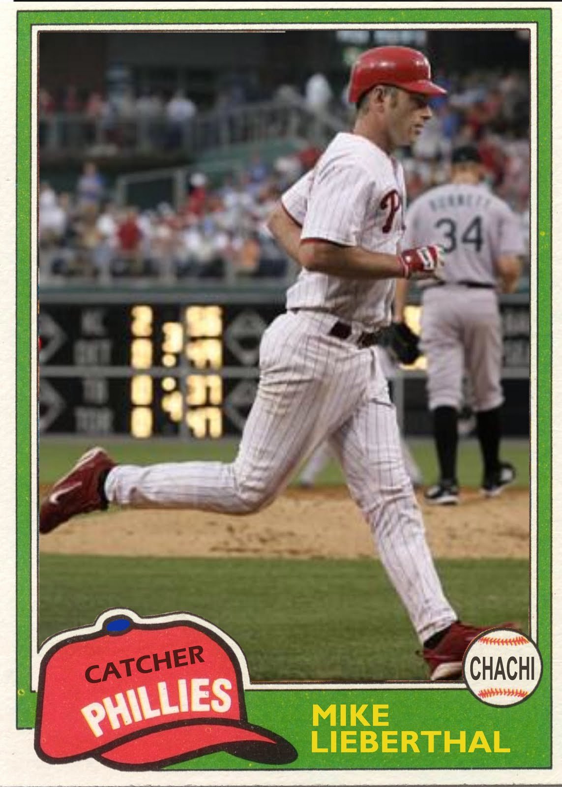 Baseball Card Size Template Fresh the Phillies Room How to Make A Baseball Card