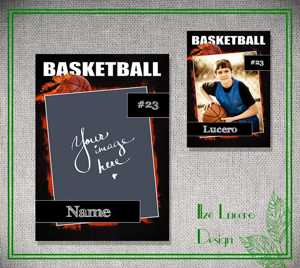 Baseball Card Size Template Luxury Psd Basketball Trading Card Template