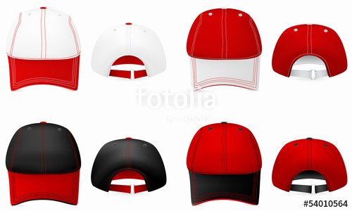 Baseball Hat Vector Awesome &quot;baseball Hat Template Front and Back View &quot; Stock Image