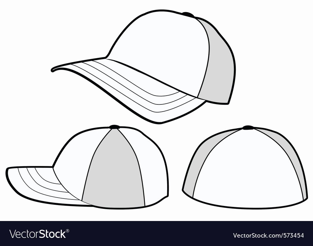 Baseball Hat Vector Fresh Baseball Hat or Cap Template Royalty Free Vector Image