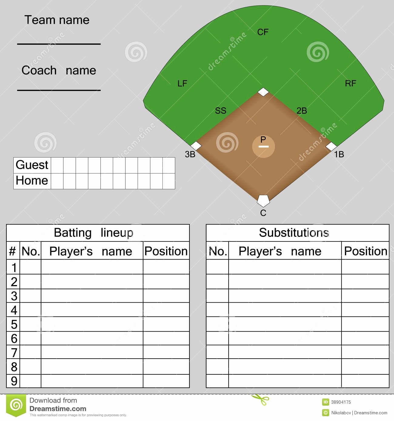 Baseball Uniform order form Template Luxury Image Result for Youth Baseballneup