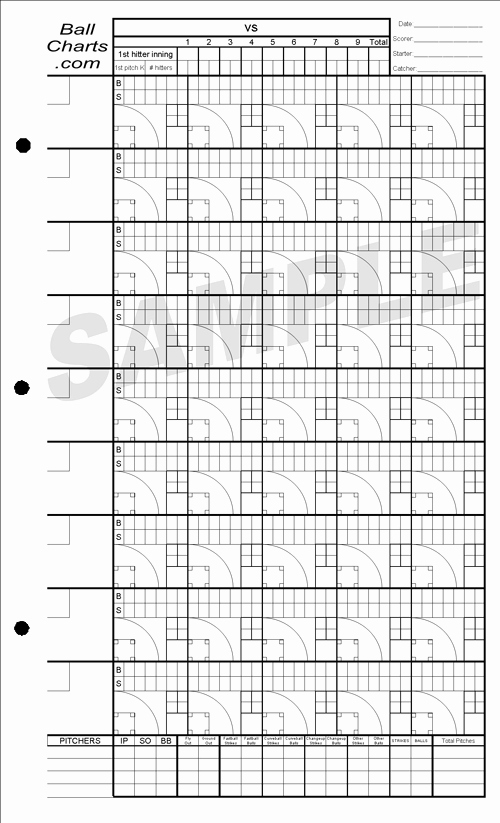 Baseball Wristband Template Elegant Baseball Pitching Charts Pitching Chart