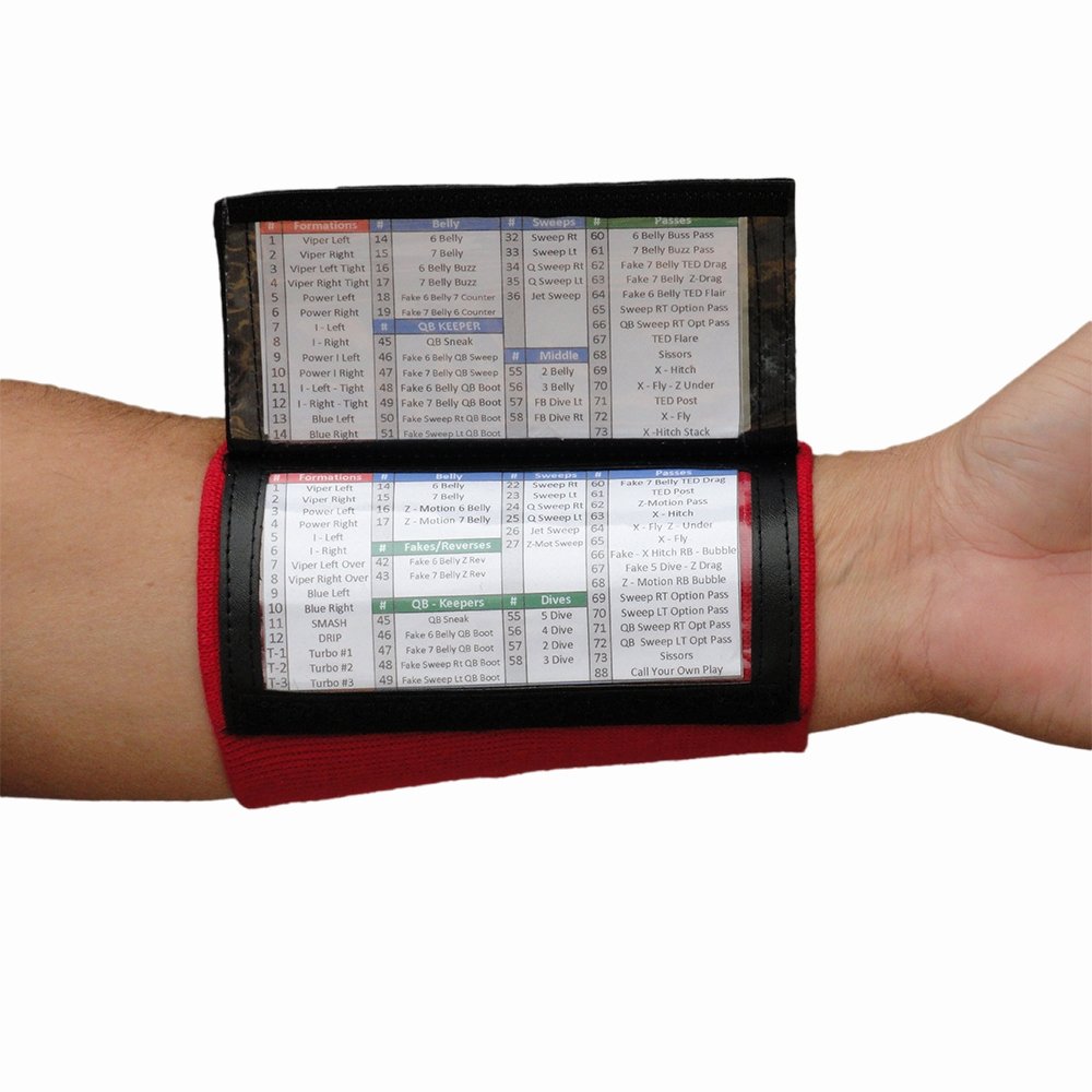 Baseball Wristband Template Fresh X100 Wrist Coach Youth Playbook Wristbands at