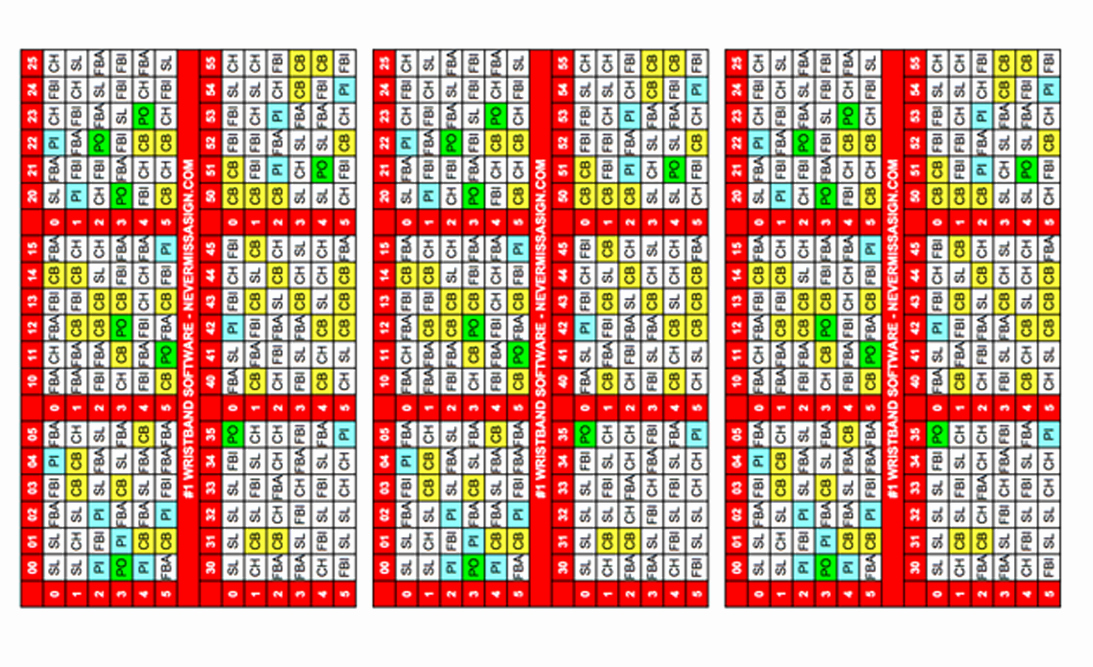 Softball Sign Softball Wristband Template Excel