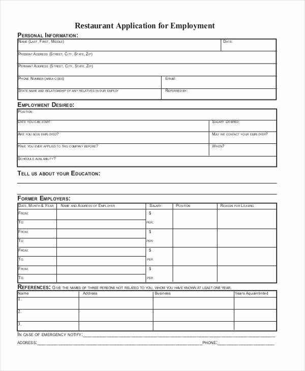 Basic Job Application Elegant Basic Application forms