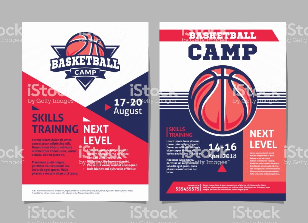 Basketball Camp Flyer Template Beautiful Basketball Camp Posters Flyer with Basketball Ball