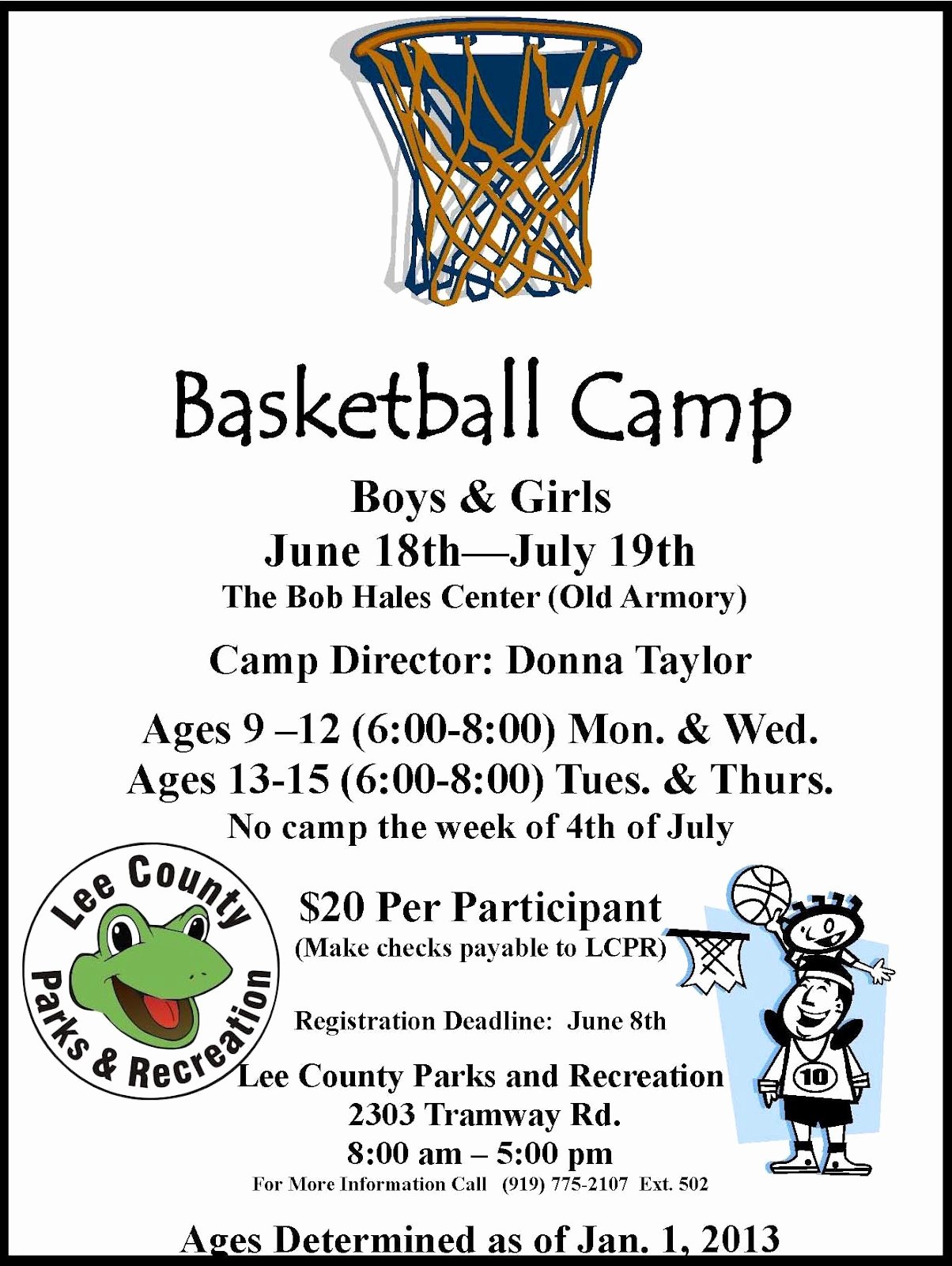 Basketball Camp Flyer Template Lovely Lee County Government Basketball Camp