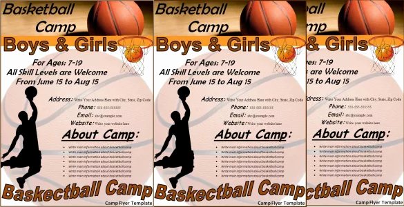 Basketball Camp Flyer Template New 31 Basketball Flyers Psd Ai Vector Eps