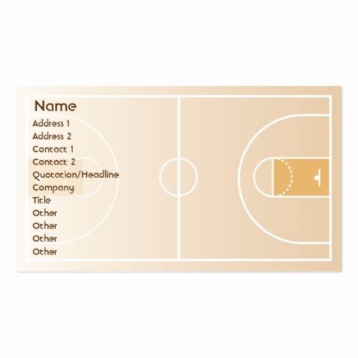 Basketball Card Template Beautiful Basketball Business Business Card Template