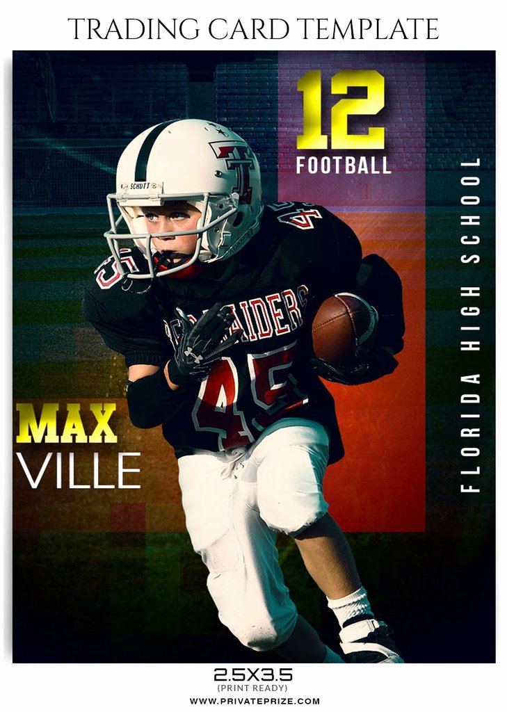 Basketball Card Template Elegant Max Ville Sports Trading Card Template