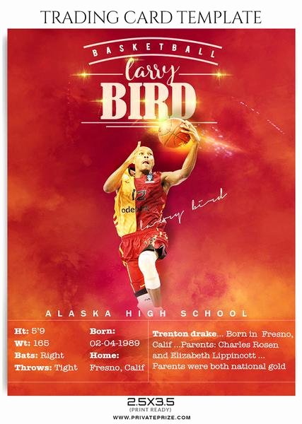 Basketball Card Template Fresh Sports Trading Card Graphy Templates