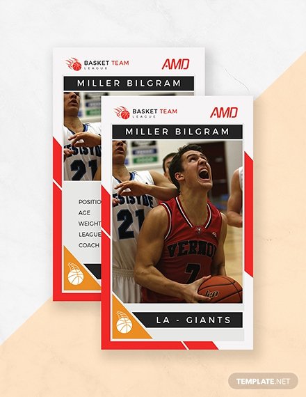 Basketball Card Template Luxury 14 Free Trading Card Templates