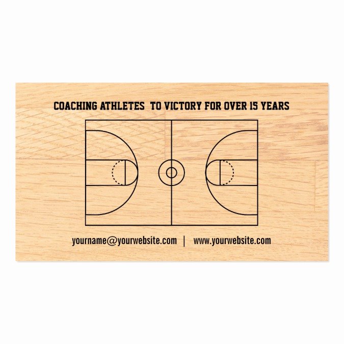 Basketball Card Template Luxury Basketball Coach Business Card Templates