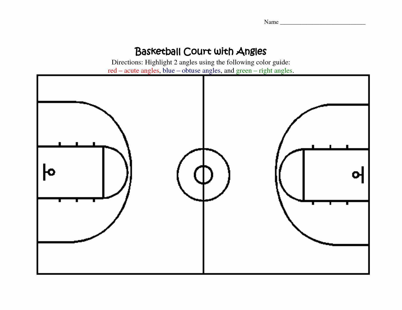Basketball Court Design Template Elegant Best S Of Basketball Court Template In Word Half