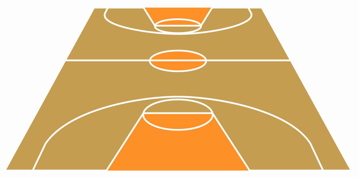 Basketball Court Design Template Fresh Basketball Field In the Vector