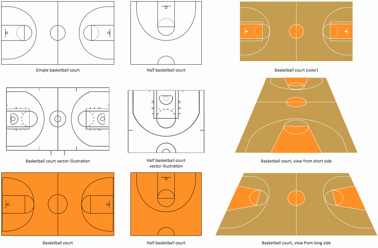 Basketball Court Design Template Inspirational Basketball Court Dimensions