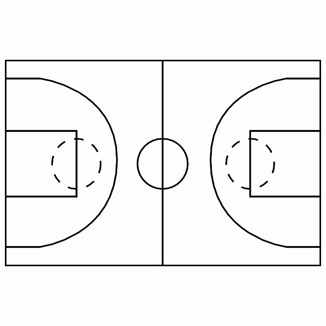 Basketball Court Design Template New Best S Of Basketball Court Template In Word Half