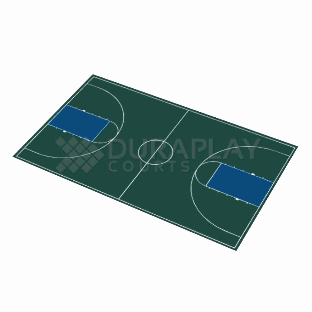 Basketball Half Court Rug Awesome Duraplay 50 Ft 6 In X 83 Ft 11 In Hunter Green and