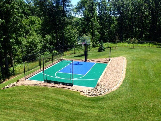 Basketball Half Court Rug Awesome Snapsports Small Backyard Home Basketball Court