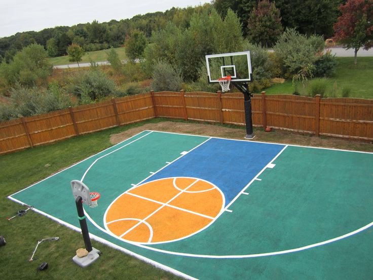 Basketball Half Court Rug Lovely there S Aerial View Of the Half Court and Pro Dunk