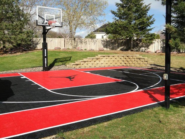 Basketball Half Court Rug Luxury Custom Snapsports Backyard Basketball Game Court